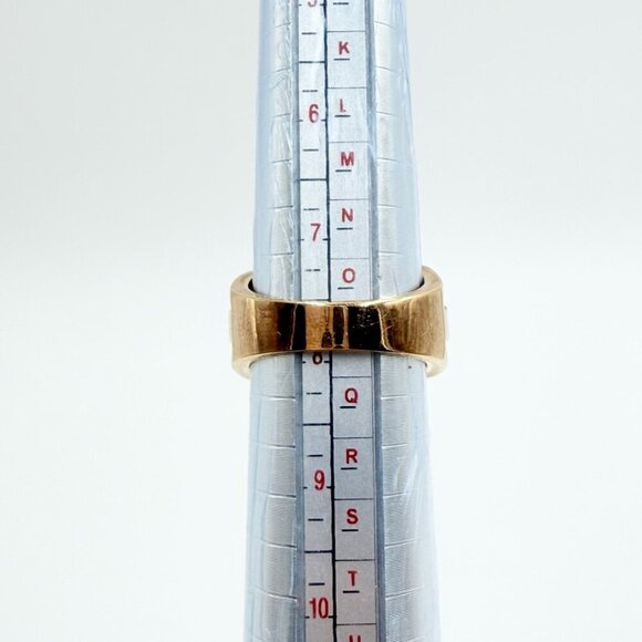 Vintage RSC Signed Solitaire & Triple Row Cubic Zirconia Engagement Ring - Picture 10 of 10